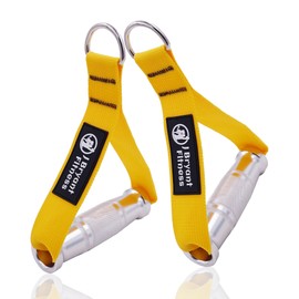 J Bryant Fitness Metal Gym Handles for Cable Machine Attachment Heavy Duty Aluminum Alloy Handle Grips Durable Workout Handles for Resistance Bands Pulley LAT Pulldown System