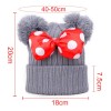 KH Gorro Para Bebe 2 Pompon Niño Niña Dama Minnie
