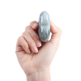 AWARDSEN 60 mm Large Heart Moonstone Crystals Gemstones Gifts for Women, Heart Shaped Stone Reiki Healing Crystals for Valentine's Day, Anniversary, Birthdays and Thanksgiving Day