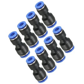 TA-VIGOR 20 Pack 8mm to 6mm Push Fit Pneumatic Quick Fittings, Air Line Tube Connectors, 2-Way Straight Pneumatic Connector Air Hose Fittings for Air Compressors and Automation Systems