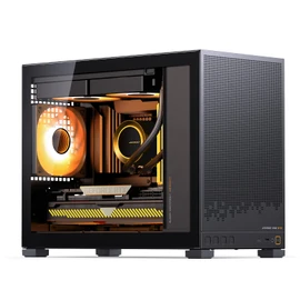 Jonsbo JONSBO D32 STD Micro-ATX PC Case,High Compatibility Mini Desktop Case, Support MATX Back-Connect/BTF MB,365mm GPU/240AIO/163mm Air Cooler, ATX/SFX-L/SFX PSU, USB3.2 PC Gaming Case,Black