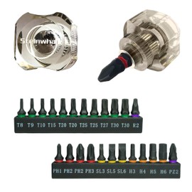 Steinwhale Short Stubby Mini Screwdriver (Torx+Phillips+Flathead+Hex)
