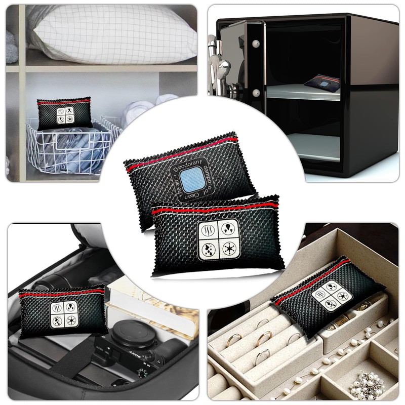 Kwak's Car Dehumidifier Bags Reusable, Portable Silica Gel Desiccant Packages