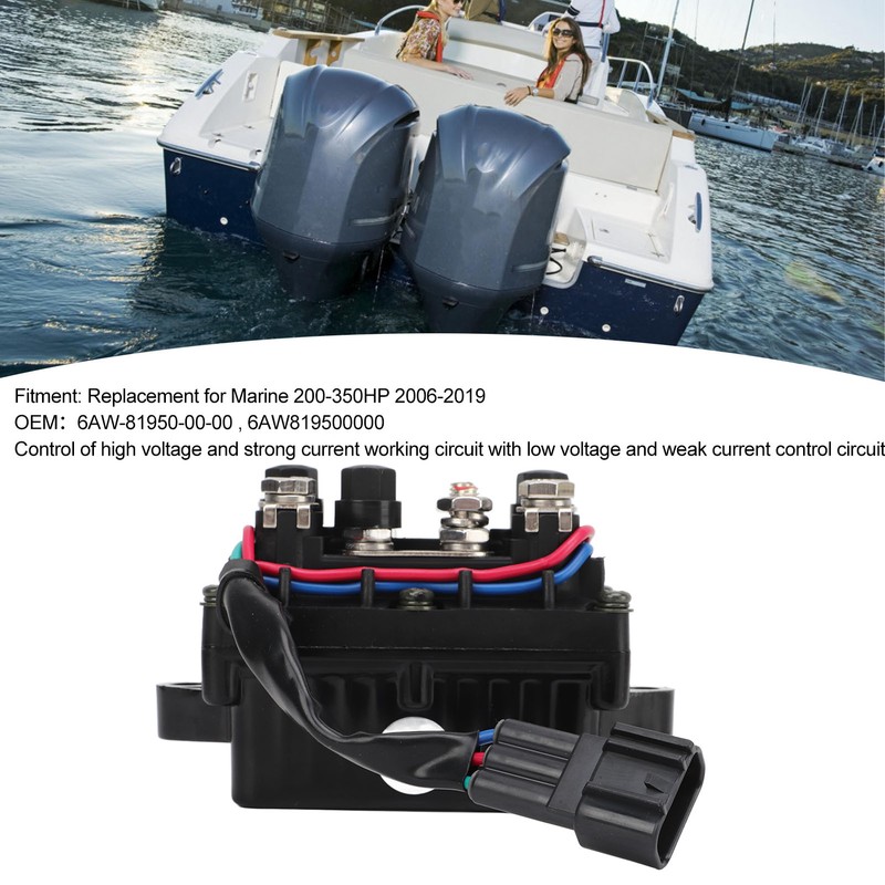 Solenoid Switch Relay 6AW 81950 00 00 Metal ABS Electromagnetic