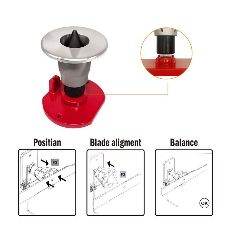 DPHXF Magnetic Wall Mount Blade Balancer Red Replace # 42-047