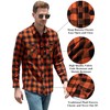 Men's Flannel Shirts Long Sleeve Button Down Plaid Shirts with