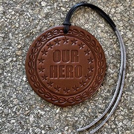 Air Flair | Leather Car Air Freshener | Our Hero (Cherry Leather Scent)