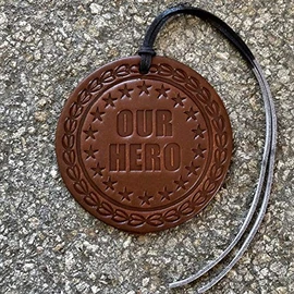 Air Flair | Leather Car Air Freshener | Our Hero (Cherry Leather Scent)