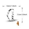 WJSYSHOP Croissant Bread Shape Cookie Cutter
