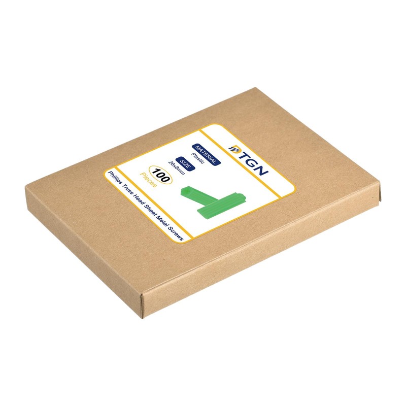 DTGN 8x26mm Wall Anchors - 100 Pack - Blue Plastic