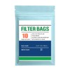 Premium Nylon Tea Filter Bags, 2" X 4", Double-Stitching, 10