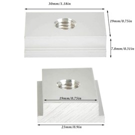 TIMESETL Pack of 10 T-slot nuts, T-nut, M8 thread sliding nuts, 30 x 23 mm, T-slot nuts for woodworking tool, socket