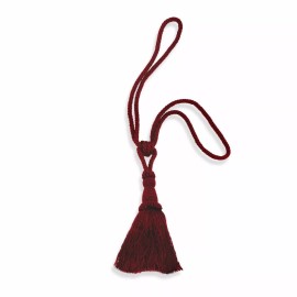 Versailles Home Fashions Chelsea Curtain Drapery Tie Back in Bordeaux  Set of 2