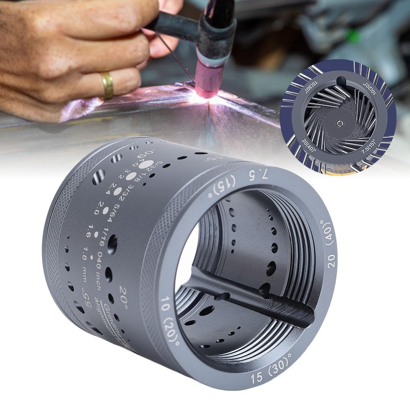 Tungsten Electrode Sharpener Grinder Head,TIG Welding Tool with Cut-Off Slot