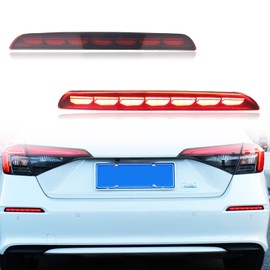 GEEGEETOP Reflectores de parachoques trasero LED completos para faros antiniebla y freno trasero secuenciales, accesorios compatibles con Honda Civic 2021 2022 de repuesto sedán de 4 puertas (luz de parachoques trasero)