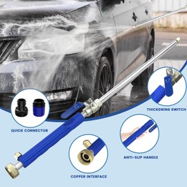 Jetsono.Com Pressure Washer, Upgraded Jet Nozzle Power Washer for Garden Hose, High Pressure Washer Tools with 2 Different Nozzles and Hose Quick Connectors