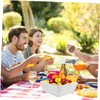 ABOOFAN Heart Shaped Storage Imitation Woven Rattan for Fruits Vegetables