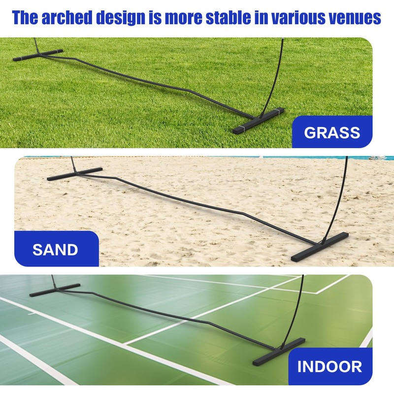 PLYOGO Volleyball Net, 14FT Freestanding Volleyball Net for Backyard, Adjustable