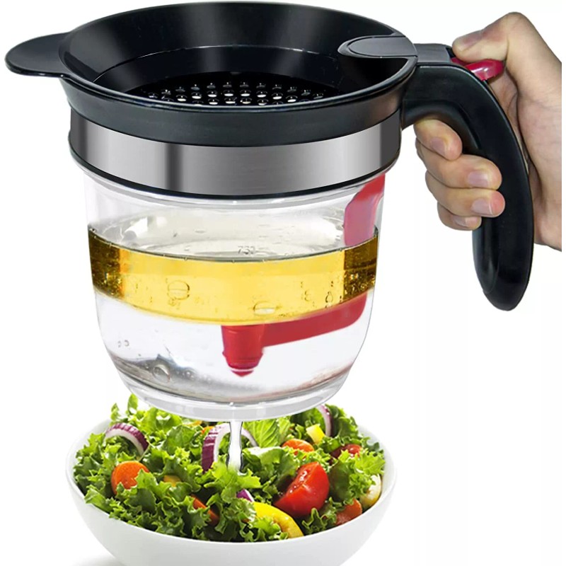Vondior Fat Separator with Bottom Release For Cooking with Oil