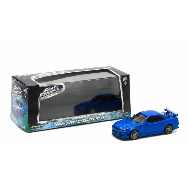 Greenlight 86219 1:43 Scale Brian 2002 Nissan Skyline GT-R Die