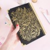 bloomdailyplanners bloom daily planners Contact Book, Gold Embroidery