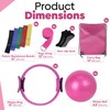 flexintense 9-in-1 Pilates Ring Set – 13” Magic Circle, 9.8”