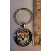 UNIQUE SUGAR SKULL DAY OF THE DEAD KEY CHAIN CABOCHON