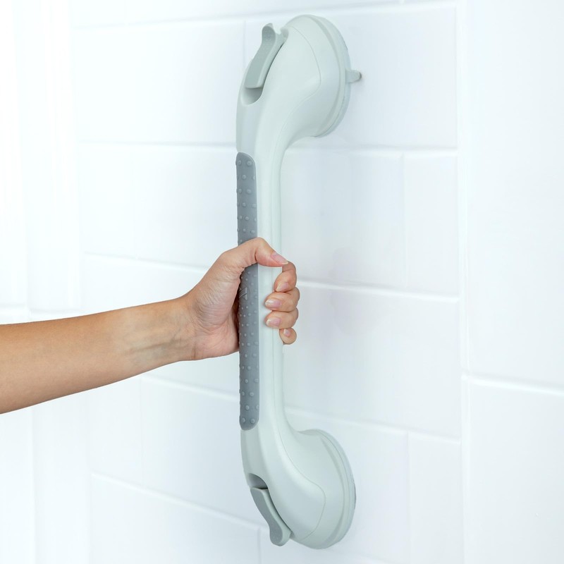 SlipX Solutions 17” Safe Grip Shower Grab Bar, Extra Long