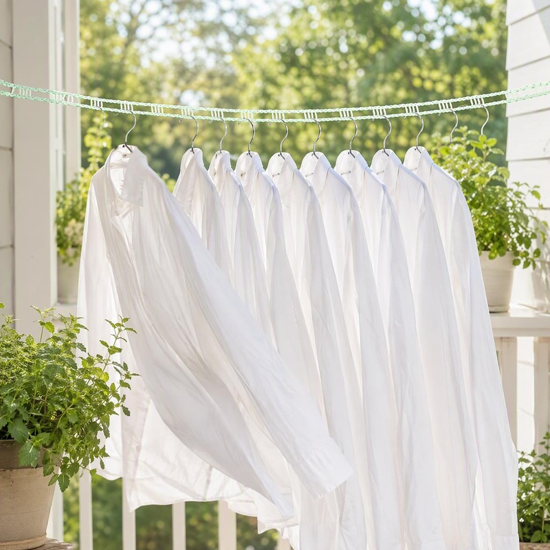 10m Clothes Lines, Portable Washing Line Extra Strong & Water