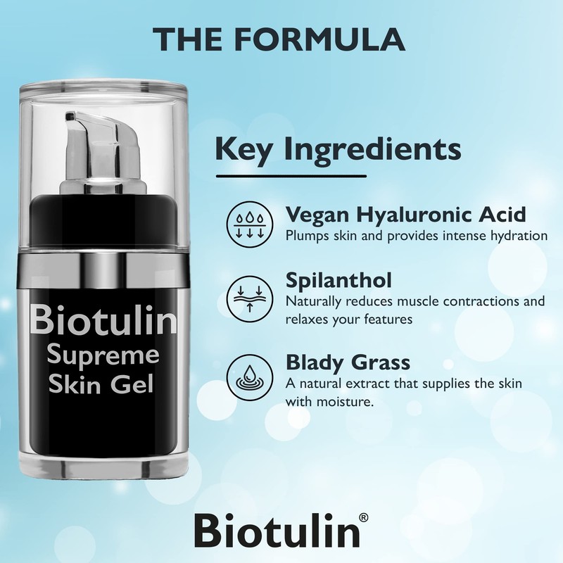 Biotulin Supreme skin gel and skin roller, BIOB1B+1R, GLS-168.