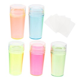 Ipetboom 10pcs Nail Stampers Scrapers for Manicure Kit Nail Art Stamp Set Glue on