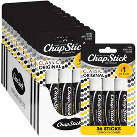 ChapStick Bulk Lip Balm, Classic Original 24-Count – Lip Moisturizer for Dry Lips, 0.15 Ea