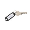 WEDO 262811801 Key Ring for Labelling, Black, Pack of 100,