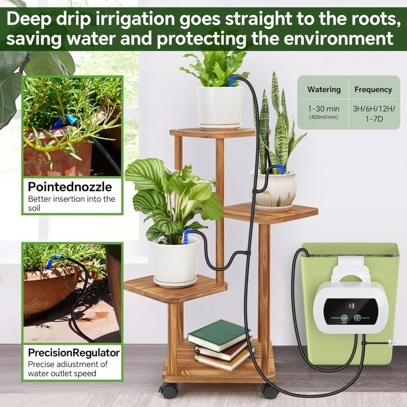 TRJZWA Programmable Watering System - Self Watering Devices with USB