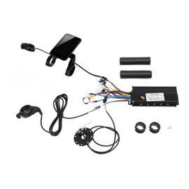 36V/48V 1200W Electric Bike Conversion Kit, Brushless Motor Controller with LCD Display, Pedal Assist & Thumb Throttle