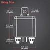 Hamolar 2 Pack 12V DC 120A Starter Relay Switch Car