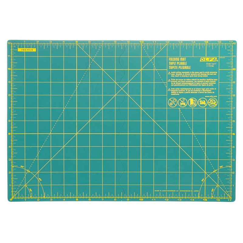 Folding Cutting Mat 12" x 17" from Olfa