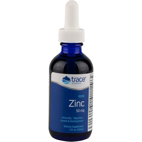 Trace Minerals Research Liquid Ionic, Zinc, 2 Ounce, Dietary Supplement, Magnesium, Immunity, Digestion, Growth and Development, Men and Woman