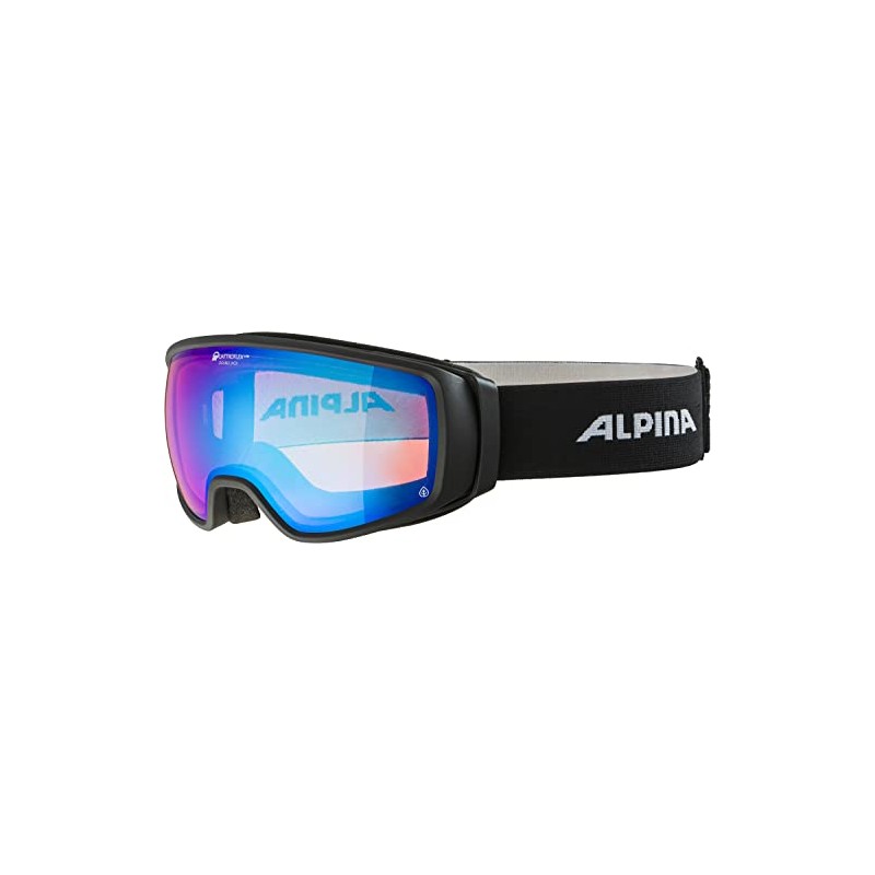 ALPINA Double Jack PLNT Q-LITE Mirrored, Contrast-Enhancing OTG Ski Goggles