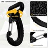 LiteTour Plastic Rotating Carabiner Hook, Robust Backpack Buckle, 360° Rotating