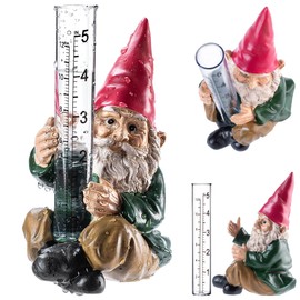 KADAX Rain Gauge for Garden 12 cm / 5 inches, Decorative Rain Gauge with Clear Double Scales, Frost-Proof Rain Indicator (12 cm/5 inches, Dwarf)