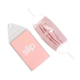 SLIP Pure Silk Adult Pleated Face Mask Covering - Pink