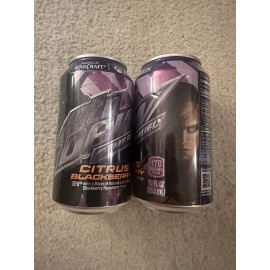 Mountain Dew TWO (2) 12 oz. Can MTN Dew Game Fuel Citrus Blackberry World of Warcraft NEW CAN