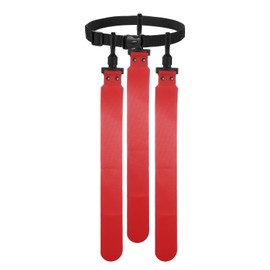 YELARXI Flag Football Set, Adjustable Flag Football Belt with 1 Belt and 3 Flags Easy Tear Away for Men Women Players Training Competition (Red)