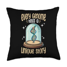 Gene Sequencing Genetic Science DNA Sequence Throw Pillow