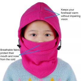 Sasha's Best 2-Pack Blue & Pink Balaclava Kids Face Mask for Cold & Wind-Resistant Ski Masks