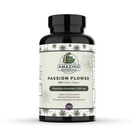 Passionflower Tablets High Potency 10X Extract Tablets 1000 MG | Passiflora Incarnata | Boosts Mood & Promotes Relaxation, 30 Tablets