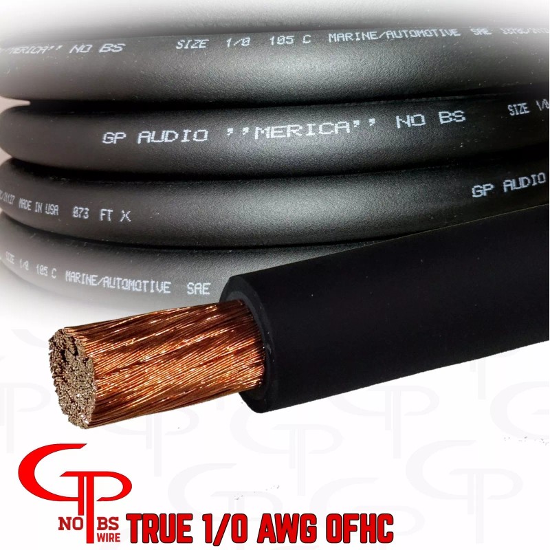 GP Car Audio Big 3 UPGRADE wiring Kit OFC COPPER