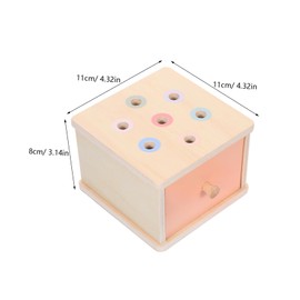 WOONEKY Montessori Color Sorting Box Educational Shape Matching Puzzle for Interactive Learning for Preschool Activity Sustainable Design for Family Bonding