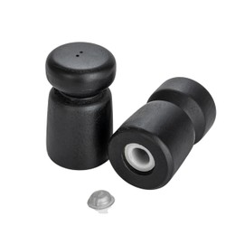 Bloomingville, Black, Mango Wood Salt and Pepper Shakers, Set of 2, Small